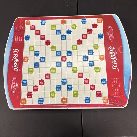 Scrabble Diamond Anniversary Edition Milton Bradley 2007 Crossword Board Game - Picture 1 of 3